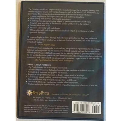 Systematic Theology: An Introduction To Biblical Doctrine By Wayne Grudem CD-ROM