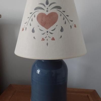 Hand Thrown Pottery Jug Table Lamp with Shade Choice A