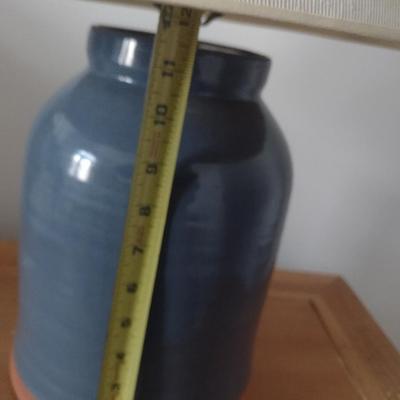 Hand Thrown Pottery Jug Table Lamp with Shade Choice A