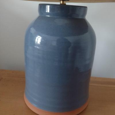 Hand Thrown Pottery Jug Table Lamp with Shade Choice A