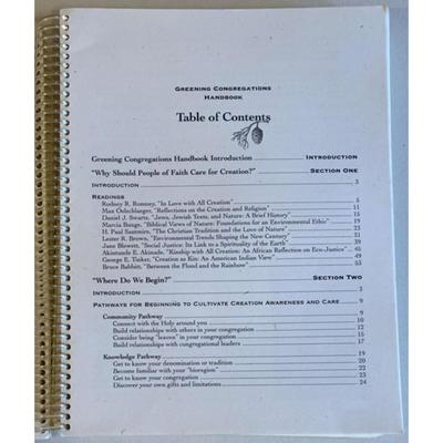 Greening Congregations Handbook By Tanya Marcovna Barnett Soft cover 2002