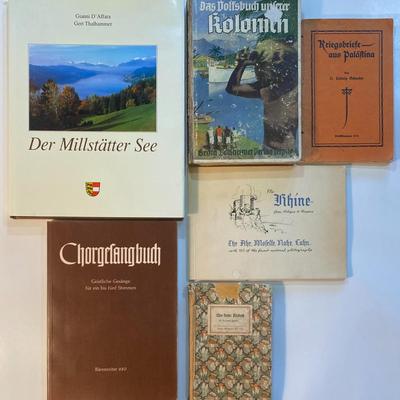 Antique Vintage German Books Kolonien, Palastina, Cologne, Rhine, Chorgesangbuch