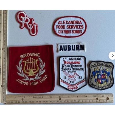 15 University & School Patches - Florida State / Auburn / Oral Roberts / Alabama