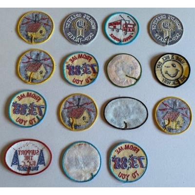 Lot of 15 Vintage CB Radio Patches. From Me To You 73s & 88s/10-8