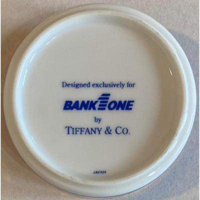Tiffany & Co. Bank One Ceramic Ashtray Made In Japan