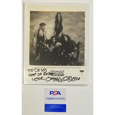 CK 105 Keep On Rocking Love Ozzy Osbourne Signed 8x10 Photo PSA Zakk Wylde