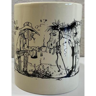 Erwin Cowboy Cartoon Coffee Mug Ceramic "Here,.....Drank this, I think you need"