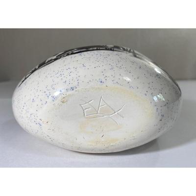 Cowboy Kneeling at Cross Western Horse Praying Religious Faith Pottery Vase