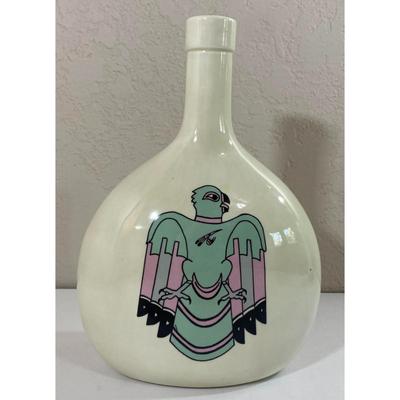 Native American Eagle Vase Pottery Southwestern Decor Bird