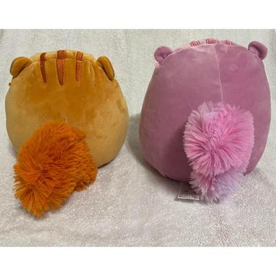 Quigley The Harvest Fluffy Tail & Allina Lavender Squishmallow Squirrels Plush