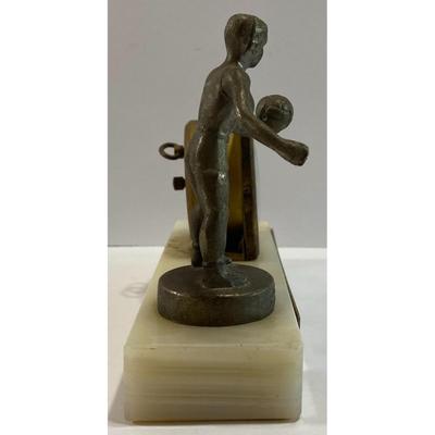 Army Troops Seventh Volleyball 2nd Place Team Germany 1956 Trophy Florn Clock