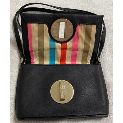 Kate Spade Sally Newbury Lane Black Crossbody Turnlock Purse