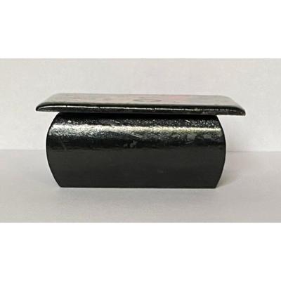 Hand Painted Russian Palekh Jewelry Trinket Black Lacquer Wooden Box Firebird