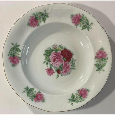 4 Southington By Baum Fine China Maria 8.25" Bowls Made In Poland Pattern 112