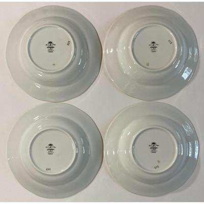 4 Southington By Baum Fine China Maria 8.25" Bowls Made In Poland Pattern 112