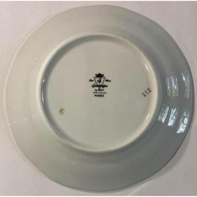 4 Southington Baum Fine China Maria 7.5" Plates (A) Made In Poland Pattern 112