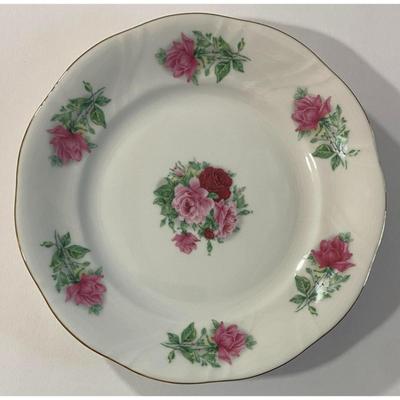 4 Southington Baum Fine China Maria 7.5" Plates (A) Made In Poland Pattern 112