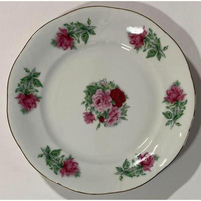 4 Southington Baum Fine China Maria 7.5" Plates (B) Made In Poland Pattern 112