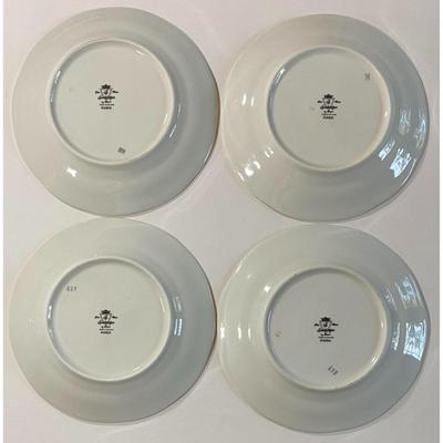 4 Southington Baum Fine China Maria 7.5" Plates (B) Made In Poland Pattern 112