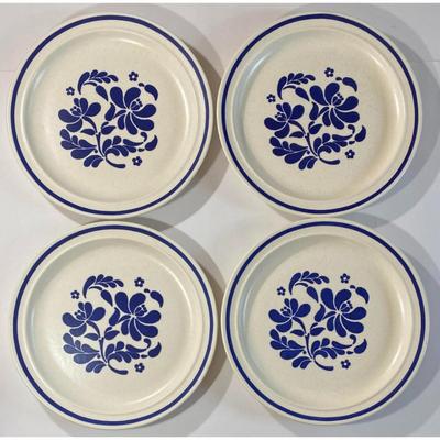 4 Royal China Co. Ligonier Royalstone 10 5/8” Diameter Stoneware Dinner Plates