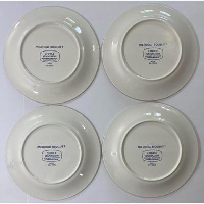 4 Meadow Bouquet Grace Stoneware 10.5" Diameter Dinner Plates Japan SY-7479