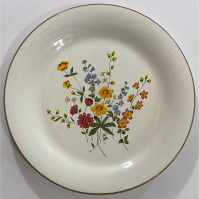 4 Meadow Bouquet Grace Stoneware 10.5" Diameter Dinner Plates Japan SY-7479