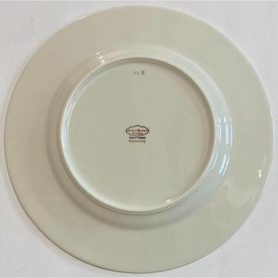 4 Theodore Haviland Gramercy 10 5/8" Dinner Plates w/ Gold Trim Made In America