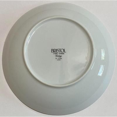 4 Bristol Vintage Fine China 7 5/8” Diameter Bowls N-7036 Made In Japan - A