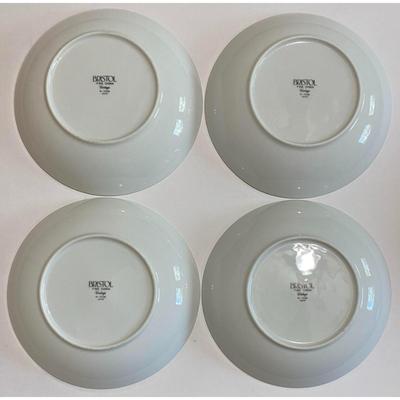 4 Bristol Vintage Fine China 7 5/8” Diameter Bowls N-7036 Made In Japan - B