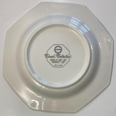 3 Nikko Classic Collection Rose Octagonal 10.75" Plates Made In Japan
