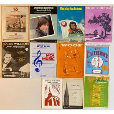 Vintage Sheet Music Lot - Elizabeth Suddards - Mister Woof / Jackson Brown