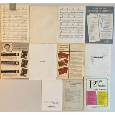 Vintage Sheet Music Lot - Elizabeth Suddards - Mister Woof / Jackson Brown