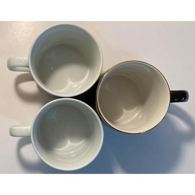 Three Mobil Gas Mugs - Pegasus - Mobiloil / Magnolia / Socony Vintage Logos