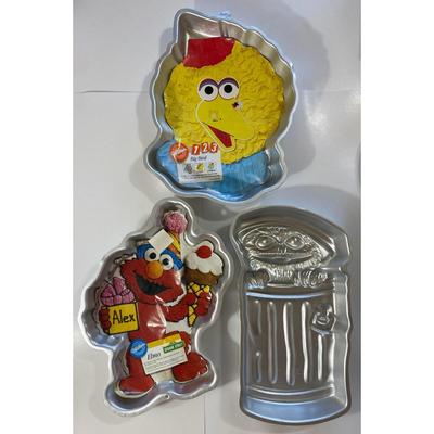 Sesame Street Wilton Cake Pans: Big Bird / Elmo / Oscar