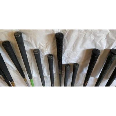 24 Golf Clubs, Irons, Drivers, Putter, Sand Wedge. Wilson / Dunlop / Kid Power