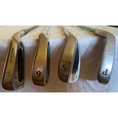 24 Golf Clubs, Irons, Drivers, Putter, Sand Wedge. Wilson / Dunlop / Kid Power