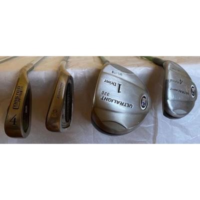 24 Golf Clubs, Irons, Drivers, Putter, Sand Wedge. Wilson / Dunlop / Kid Power