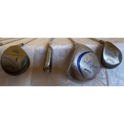 24 Golf Clubs, Irons, Drivers, Putter, Sand Wedge. Wilson / Dunlop / Kid Power