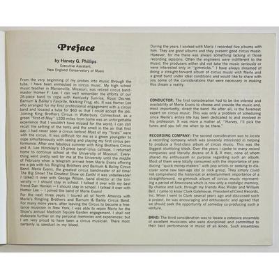 New England Conservatory Tribute To Merle Evans: Anthology Circus Music Vinyl LP