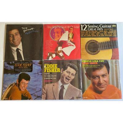 Vintage Tony Bennett & Eddie Fisher Sealed Vinyl LP Albums. Eddie Maynard