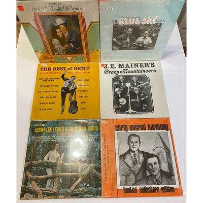 Country Sealed Vinyl LP Albums - Loretta Lynn, Blue Sky Boys, Jerry Lee Lewis