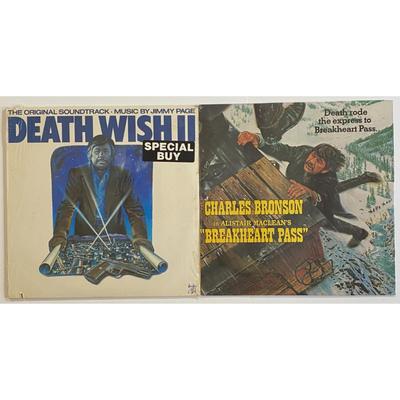 Vintage Charles Bronson Sealed Vinyl LP Albums - Death Wish II & Breakheart Pass