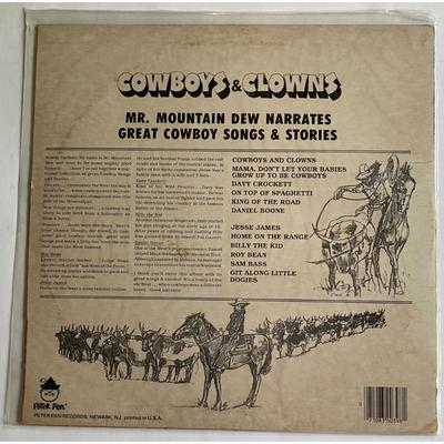 Children's Vinyl LP Albums: Blue Bayou, Swiss Family Robinson, Cowboys, Clowns