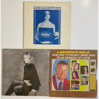 Pop Vinyl LP Albums - Jackie Gleason, Barbra Streisand, Lawrence Welk