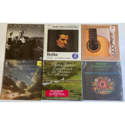 Classical Vinyl LP Albums: Horowitz, Ormandy, Bud Shank, Dvorak, Berlioz, Brahms