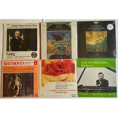 Classical Vinyl LP Albums: Beethoven, Corelli, Gliere, Strauss, Minzi, Rimsky