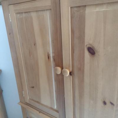 Broyhill Solid Wood Pine Armoire Media Center (No Contents)
