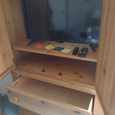 Broyhill Solid Wood Pine Armoire Media Center (No Contents)