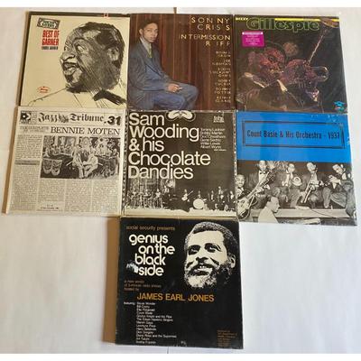 Jazz Vinyl LP Albums - Dizzy Gillespie, Count Basie, Erroll Garner, Bennie Moten