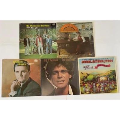 Religious Vinyl LP Albums: B.J. Thomas, Robbie Hiner, Warren Hayes, John Cox